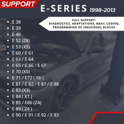 Full Dedicated Diagnostic Coding Software for your BMW 1999-2025.