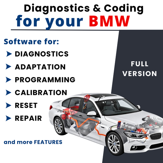 Full Dedicated Diagnostic Coding Software for your BMW 1999-2025.
